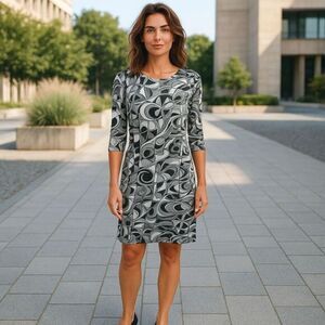 Michael-kors Women's Black and Grey Dress